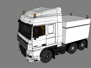 daf fx mammoet 3D 模型