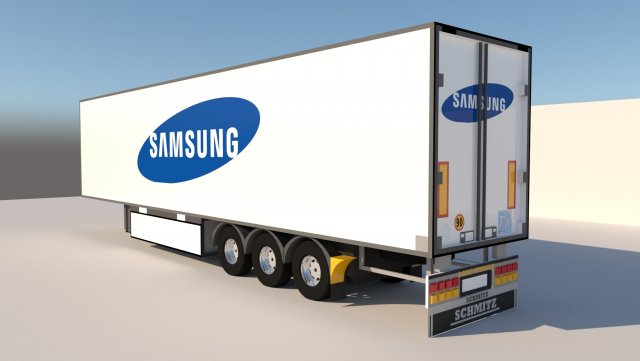 samsung trailer 3D Model .c4d .max .obj .3ds .fbx .stl .blend 