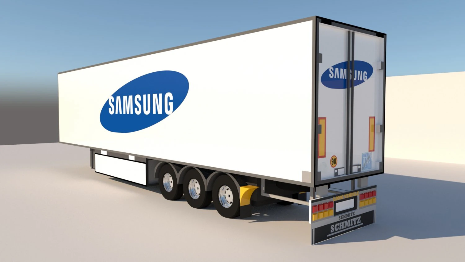 трейлер самсунга 3D Модель .c4d .max .obj .3ds .fbx .stl .blend 