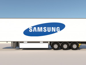 samsung trailer 3D Model