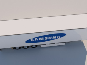 samsung trailer 3D Model