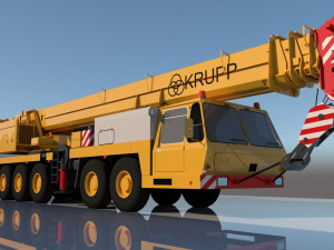 3d crane truck 3D Model