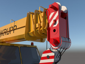 3d crane truck 3D 模型