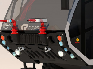 3d firetruck airport 2 Modelo 3D