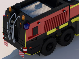 3d firetruck airport 2 Modelo 3D