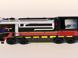 3d firetruck airport 2 Modelo 3D