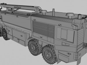 3d firetruck airport 2 Modelo 3D
