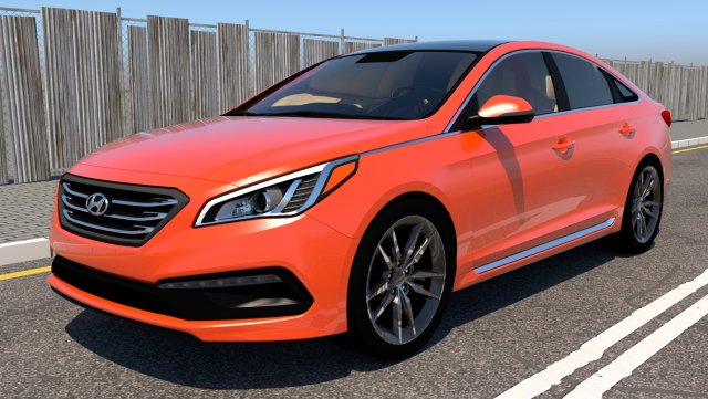 hyundai sonata model 3D Model .c4d .max .obj .3ds .fbx .stl .blend 