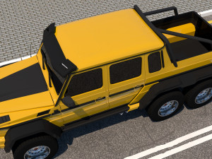 mercedes benz g63 amg 6x6 3D 모델
