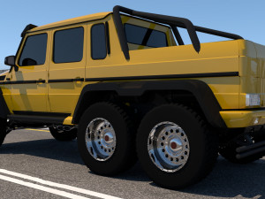 mercedes benz g63 amg 6x6 3D 모델