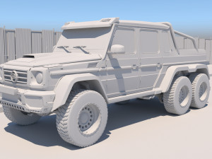 mercedes benz g63 amg 6x6 3D 모델