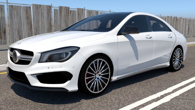 mercedes benz cla45 amg 2019 3Dモデル .c4d .max .obj .3ds .fbx .stl .blend 