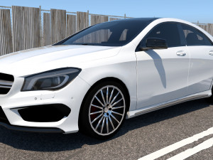 mercedes benz cla45 amg 2019 3D Model