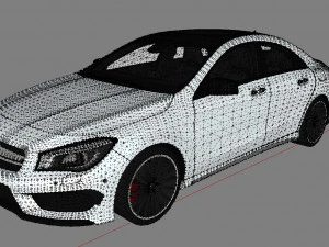 mercedes benz cla45 amg 2019 3D Model