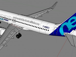 airbus a320 neo 3d Model 3D