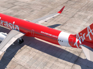 3d airasia a321 neo 3Dモデル