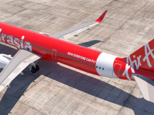 3d airasia a321 neo 3D Model