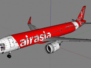 3d airasia a321 neo 3Dモデル