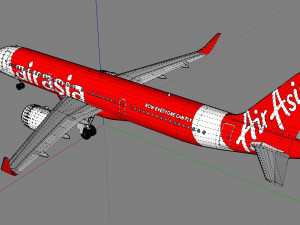 3d airasia a321 neo 3Dモデル