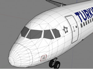 3d turkish airlines a321 neo 3D Model