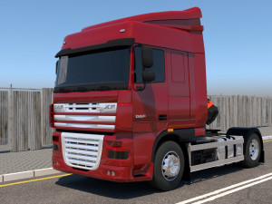 daf xf crane Modelo 3D