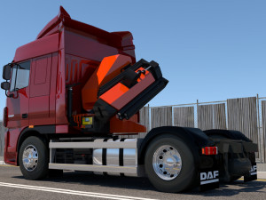 daf xf crane 3D Модель