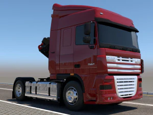 daf xf crane 3D Model
