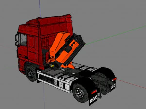 daf xf crane 3D Model