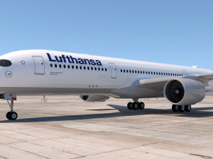 lufthansa a350-900 3d 3D Model