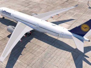 lufthansa a350-900 3d 3D Model