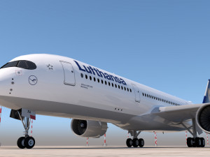 lufthansa a350-900 3d 3D Model