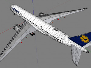 lufthansa a350-900 3d 3D Model