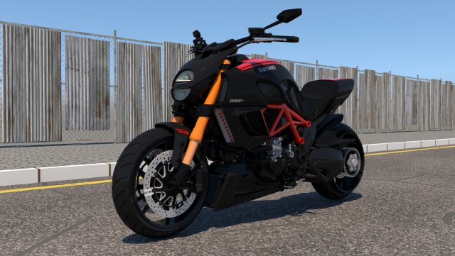 ducati diavel 3d Model 3D .c4d .max .obj .3ds .fbx .stl .blend