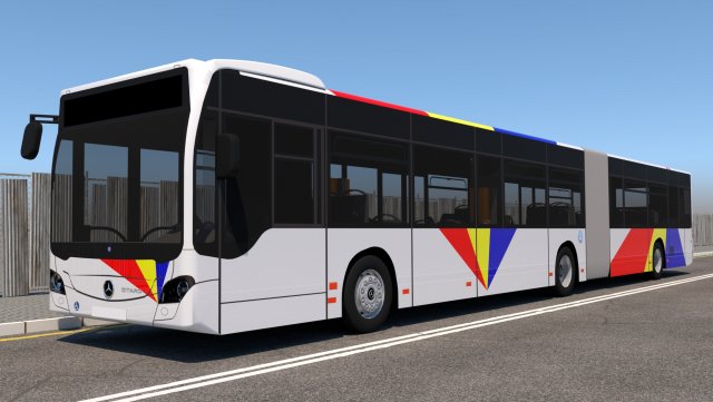 mercedes benz citaro g 3D Model .c4d .max .obj .3ds .fbx .stl .blend 