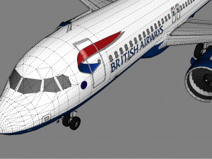 3d british airways a320 neo 3Dモデル