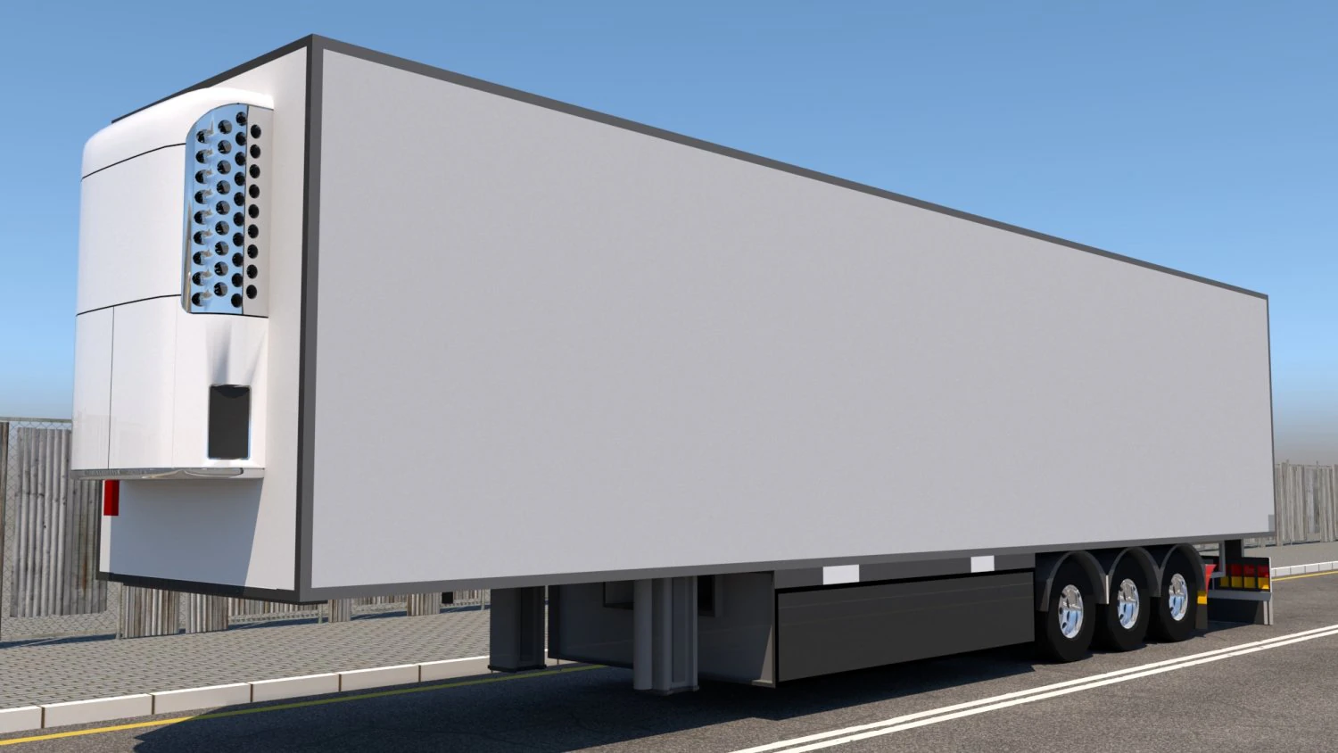 trailer fridge 3D Model .c4d .max .obj .3ds .fbx .stl .blend