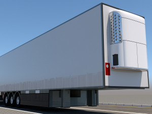 trailer fridge 3D Модель
