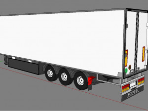 trailer fridge 3D Модель