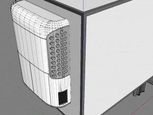 trailer fridge 3D Модель