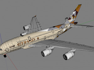 3d etihad airways a380 3D Model