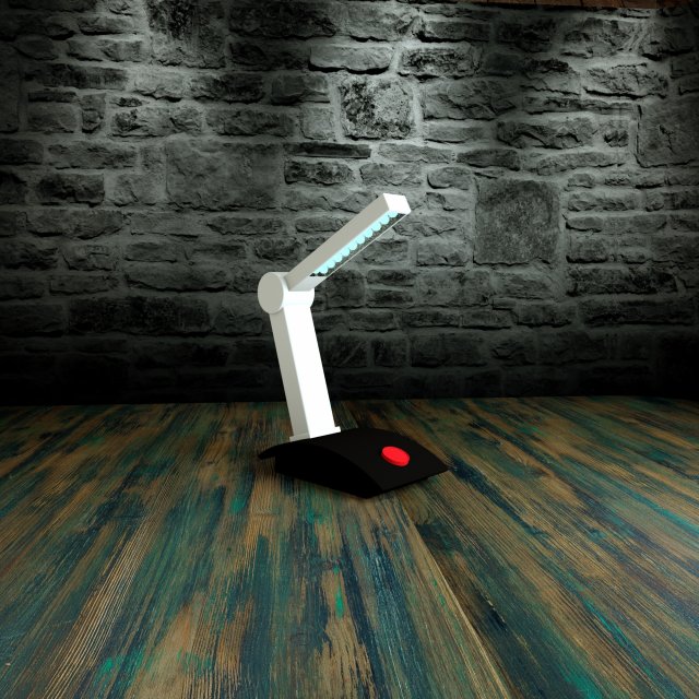 led table lamp Model 3D .c4d .max .obj .3ds .fbx .stl .blend 