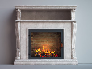 fireplace Model 3D