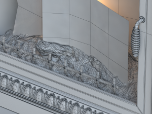 fireplace Model 3D