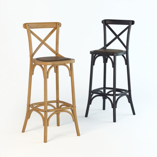 bar stool dzhek 3D 模型 .c4d .max .obj .3ds .fbx .stl .blend 