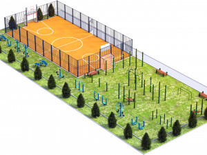 sport ground Modelo 3D