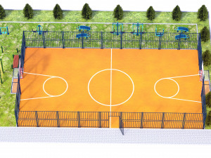 sport ground Modelo 3D