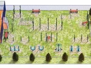 sport ground Modelo 3D