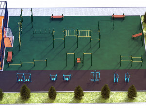 sport ground Modelo 3D