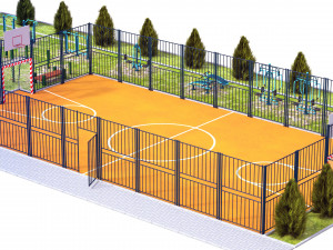 sport ground Modelo 3D