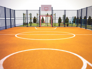 sport ground Modelo 3D